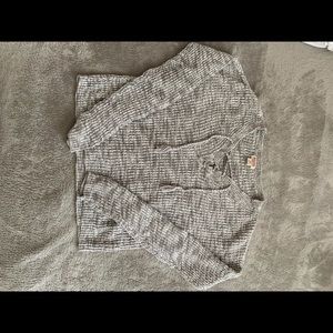 Gray knitted sweater